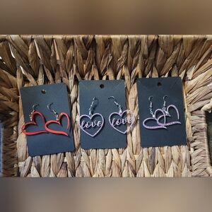 You Choose 1 Pair Laser Engraved Earrings